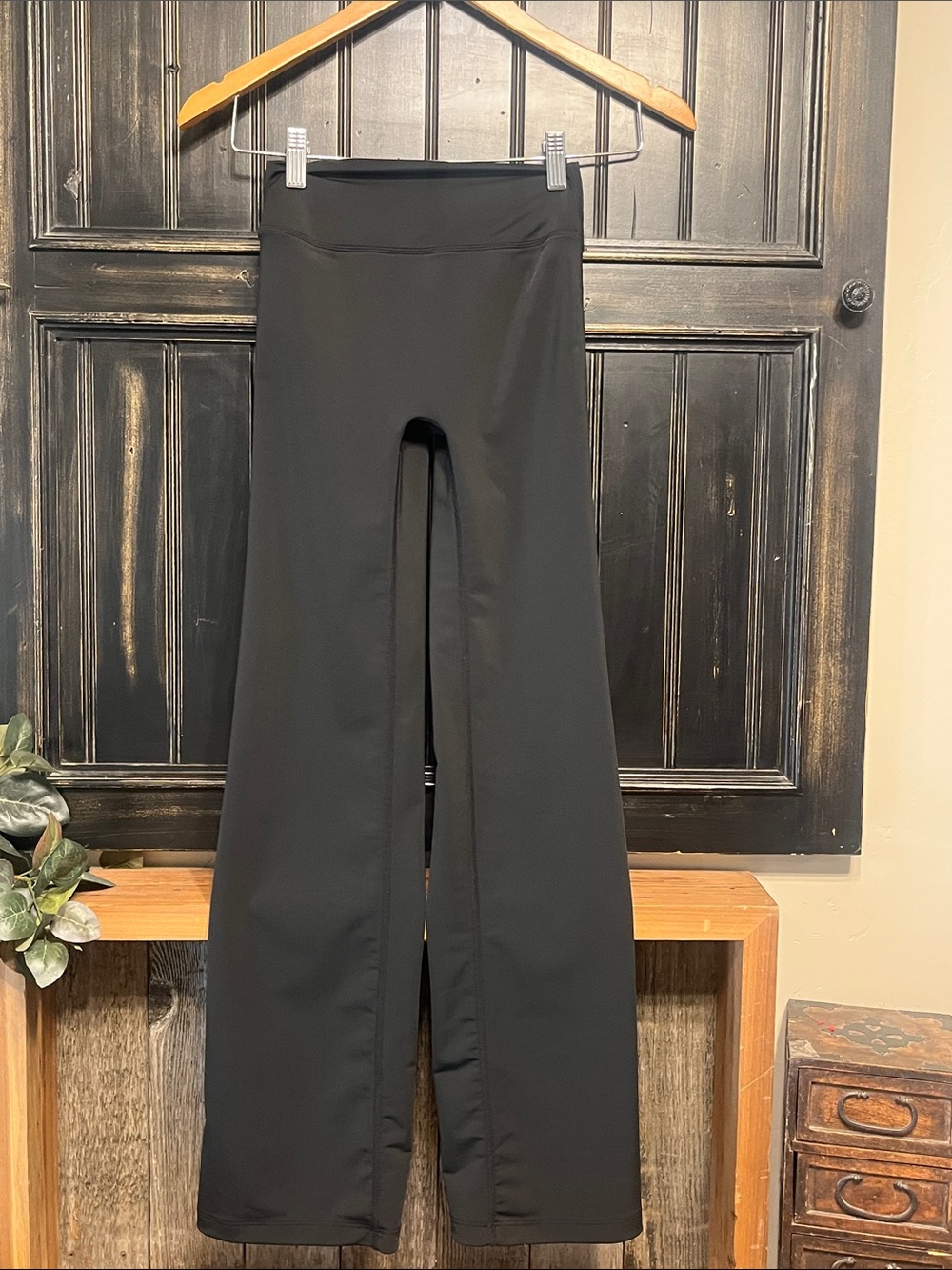 Nike X SKIMS Black High-Rise Wide-Leg Pants